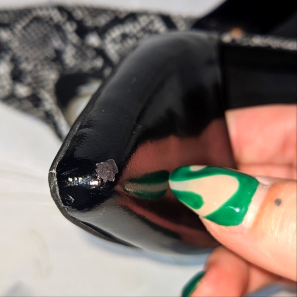 Jeffrey Campbell Snakeskin Leather Stilettos Size 9 - Picture 10 of 11